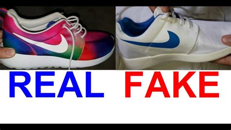 Real vs Fake Nike Roshe sneakers. How to spot fake 